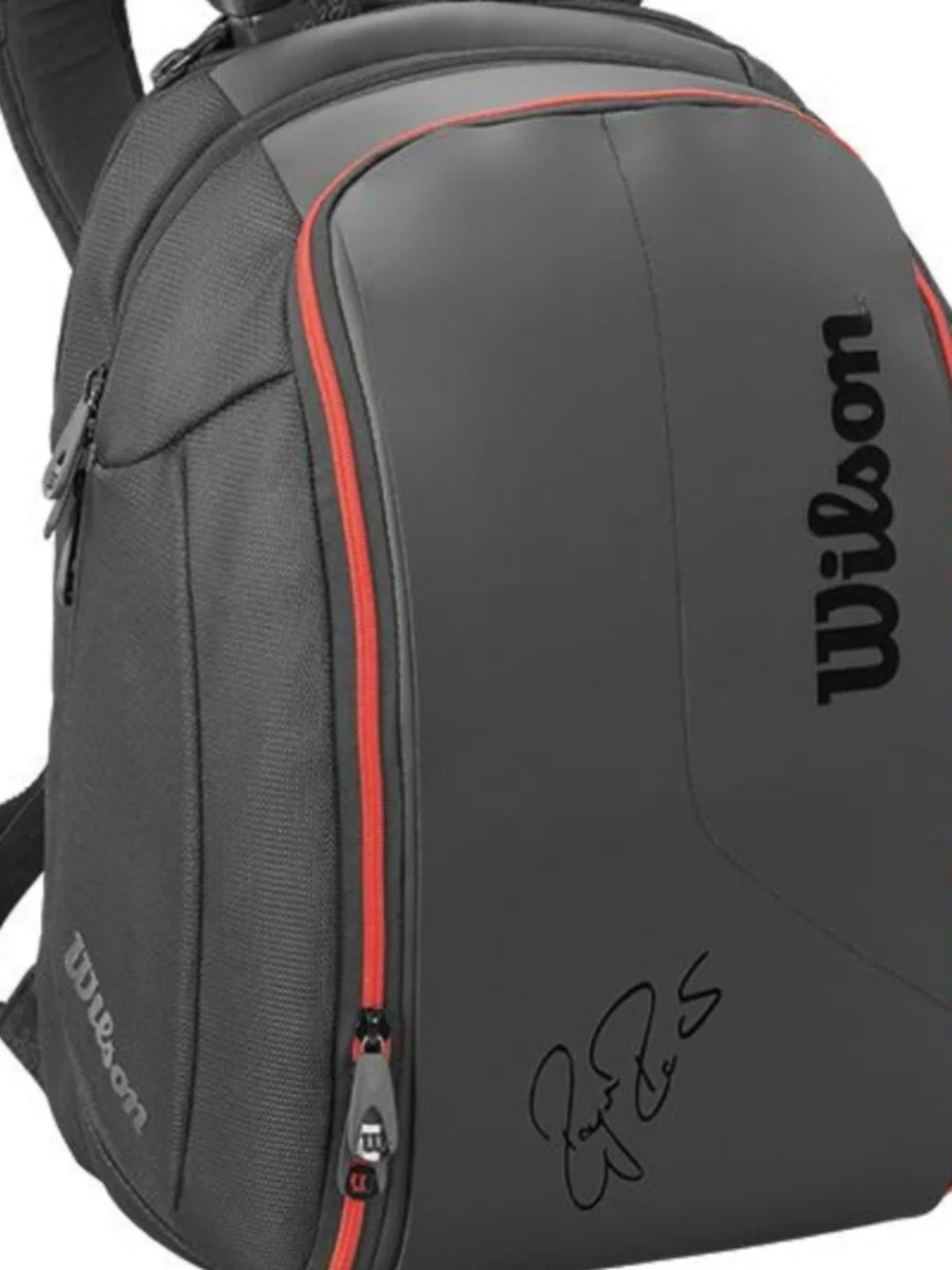 Wilson Black Backpack with Red Trim